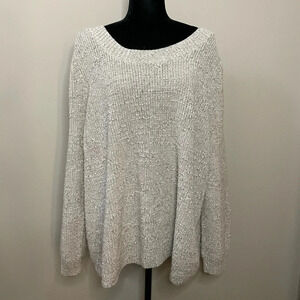 Torrid Beige Knit‎ Cold Shoulder Tunic Sweater